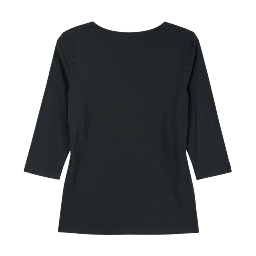 Soft Surroundings Gray Cross Wrap Top Medium Made in Peru Cotton Blend Tunic - Picture 6 of 10